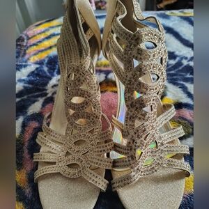 Sparkling Gold Women's Heels